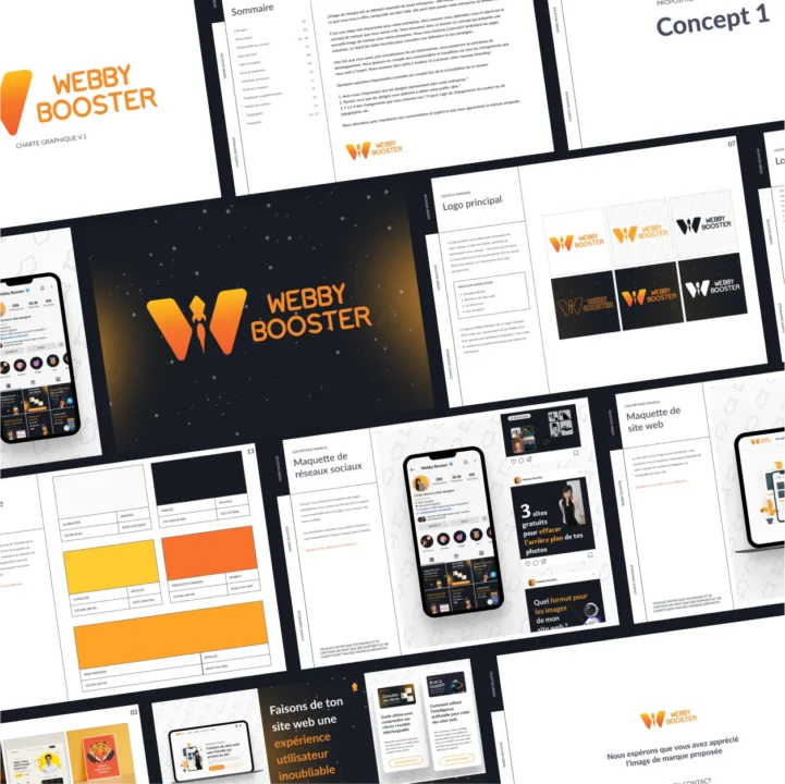 Modele de Charte Graphique Mise en page Modèle de Charte Graphique - Mise en page
