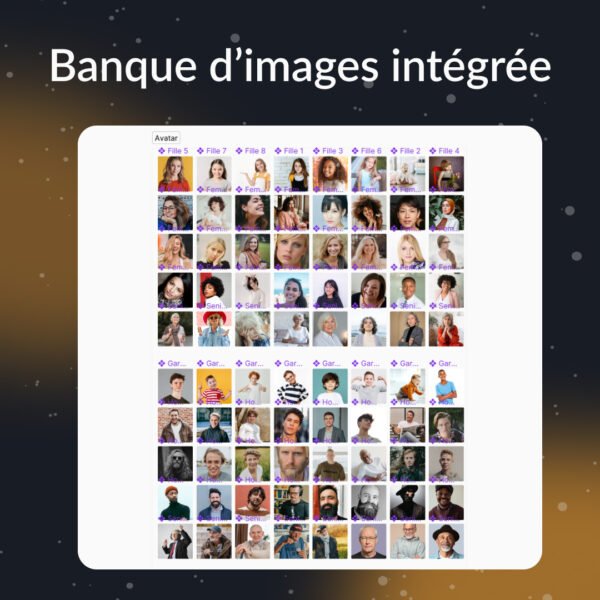 Banque d'image pour sélectionner une photo d'avatar