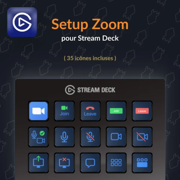 Zoom setup pour stream deck