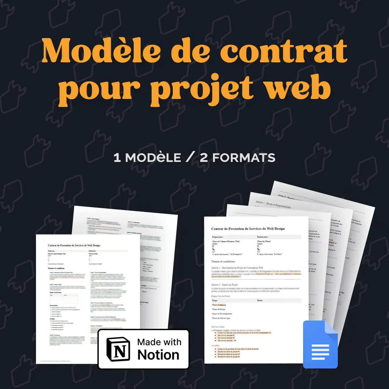 Modele de Contrat pour Projet Web Modèle de Contrat pour Projets Web