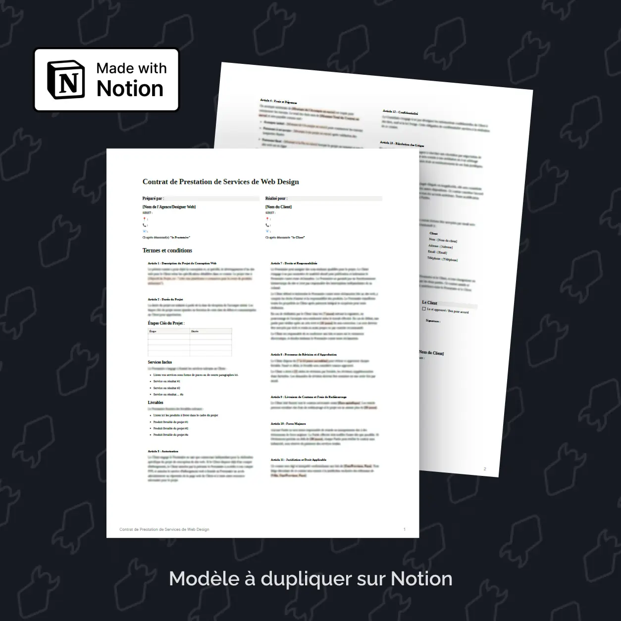 Template Notion Contrat Web Design Template Notion Contrat Web Design