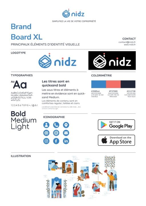 Brand board - webby booster