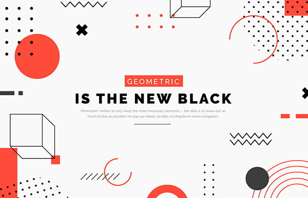 Minimalisme geometrique - webby booster