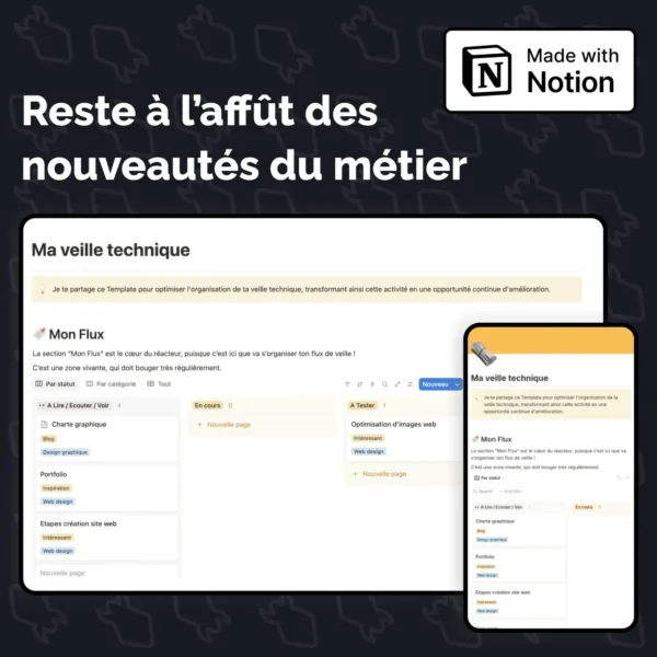 Template Notion pour Veille Tecnique & informationnelle