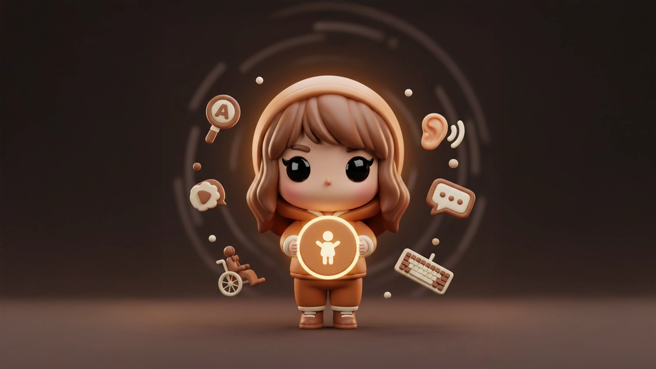 Graphique illustrant un utilisateur touché par l'accessibilité web